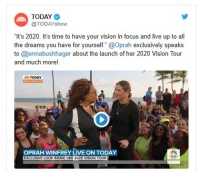 Oprah Winfrey, Weight Watchers launch '2020 Vision' tour