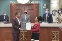 (BPRW) McDonough,GA man raised in a single parent home, now successful businessman, recognized with his own day!