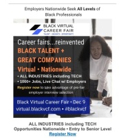 (BPRW) Nationwide Job Opportunities For Black Professionals presented by Black Virtual Career Fair