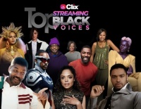 Clix Top Streaming Black Voices - Top, Left to Right: Beyoncé, Spike Lee, Viola Davis, Idris Elba, Jennifer Hudson, Sheila Atim. Bottom, Left to Right: Will Smith, Anthony Mackie, Tessa Thompson, Regé-Jean Page (Photo: Business Wire)