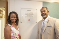 Dr. Rudolph Jackson, MD, a pioneering researcher of sickle cell disease in the early years of St. Jude Children’s Research Hospital, was honored June 23 at St. Jude. Jackson’s daughter, Kelly Alexander and husband Chad Alexander attend the event to help c