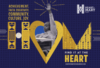 Heart of Mary "Heart" campaign graphic