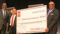 (BPRW) Wells Fargo donates $800,000 to 100 Black Men of America, Inc.