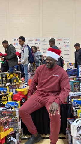 NBA legend, former Boys & Girls Club kid and lifetime supporter of Boys & Girls Clubs of America, Shaquille O’Neal, provides holiday gifts and joy to hundreds of kids during a “Shaq-A-Claus” celebration at Shaquille O’Neal Boys & Girls Club of Henry Count