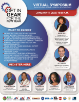 (BPRW) MBDA Programs in Florida, Puerto Rico, & USVI, operated by M. Gill & Associates,  present the 2023  “Get in Gear for the New Year” Virtual Symposium