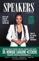 (BPRW) Dr. Monique Caradine-Kitchens is the Cover Story of Speakers Magazine January Issue Talking About Living in the Overflow
