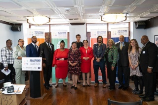 Hosts, special guest speakers and award recipients at the tribute to the late Congressman Donald McEachin, a tireless environmental justice advocate in Congress for his Virginia district and communities across the country.  Photo: CAC/Cheriss May