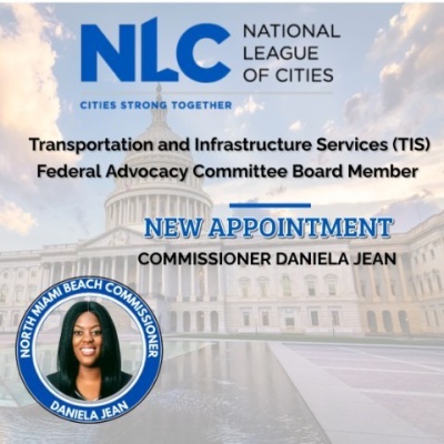 (BPRW) North Miami Beach Commissioner Daniela Jean Appointed to National League of Cities NLC | Press releases