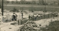 The construction of the "Spite Wall" at Morgan State University. Courtesy: Morgan State University