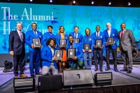 Jim Clark, President & CEO, Boys & Girls Clubs of America stands proudly with 2023 Alumni Hall of Fame inductees following the ceremony on Thursday, May 4 in Orlando. (Photo: Business Wire)