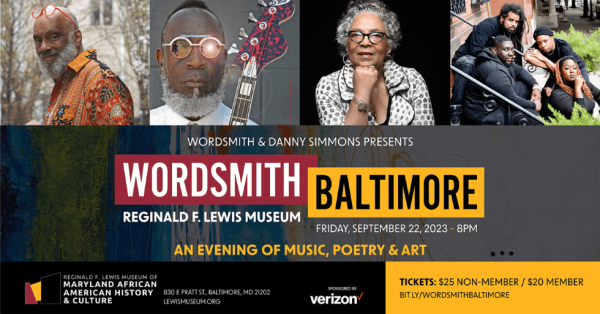 (BPRW) The Lewis Museum welcomes philanthropist Danny Simmons as he blends poetry, art, and jazz to honor Derrick Adams in WordSmith series during Artscape weekend | Press releases