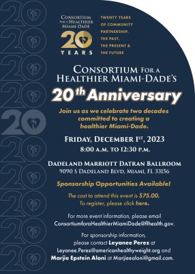 (BPRW) The Consortium for a Healthier Miami-Dade Celebrates 20 Years of Community Partnership | Press releases