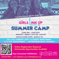 (BPRW) Unleash Curiosity and Creativity: 3D Girls, Inc. Announces Girls’ Link Up 2024 Summer Camp!