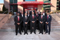 Members of Kappa Alpha Psi Fraternity, Incorporated visit St. Jude Children’s Research Hospital® and announce a new $2 million fundraising commitment. (Photo: Business Wire)