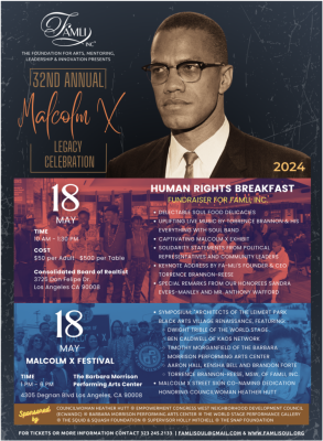 (BPRW) 32ND ANNUAL MALCOLM X FESTIVAL: SATURDAY MAY 18, 2024 | Press releases
