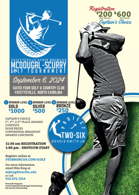 (BPRW) NBA’s Dennis Smith, Jr. and The Two-Six Project Commit as Title Sponsors for FSU’s McDougal-Scurry Golf Tournament | Press releases