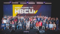 HBCUv founding institutions, partners and funders take the stage at UNITE 2024: UNCF Summit for Black Higher Education to celebrate the HBCUv Signing Ceremony.