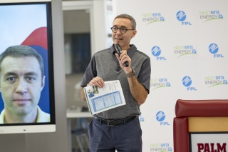 Oleg Andric, professor at Palm Beach State College (PBSC), shared insights with students at Palm Beach Lakes Community High School about the Electrical Power Technology AS Program offered by the college.