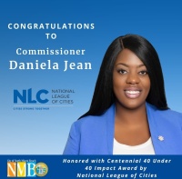 (BPRW) Commissioner Daniela Jean Honored with Centennial 40 Under 40 Impact Award by National League of Cities