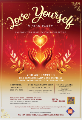 (BPRW) Automation Workz hosts LOVE YOURSELF VISION PARTY to Refocus Residents After Layoff | Press releases