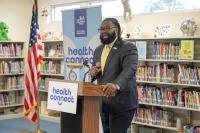 Ryan R. Hawkins, president and CEO of Jessie Trice Community Health System, at the TCT HealthConnect Conference.