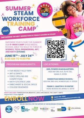 (BPRW) Girl Power Rocks Opens Registration for 2026 Summer STEAM Workforce Training Camp for Middle School Girls | Press releases