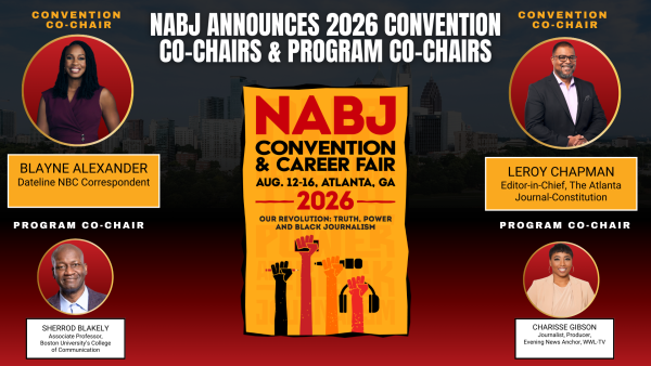 (BPRW) NABJ Announces 2026 Convention Co-Chairs & Program Co-Chairs | Press releases